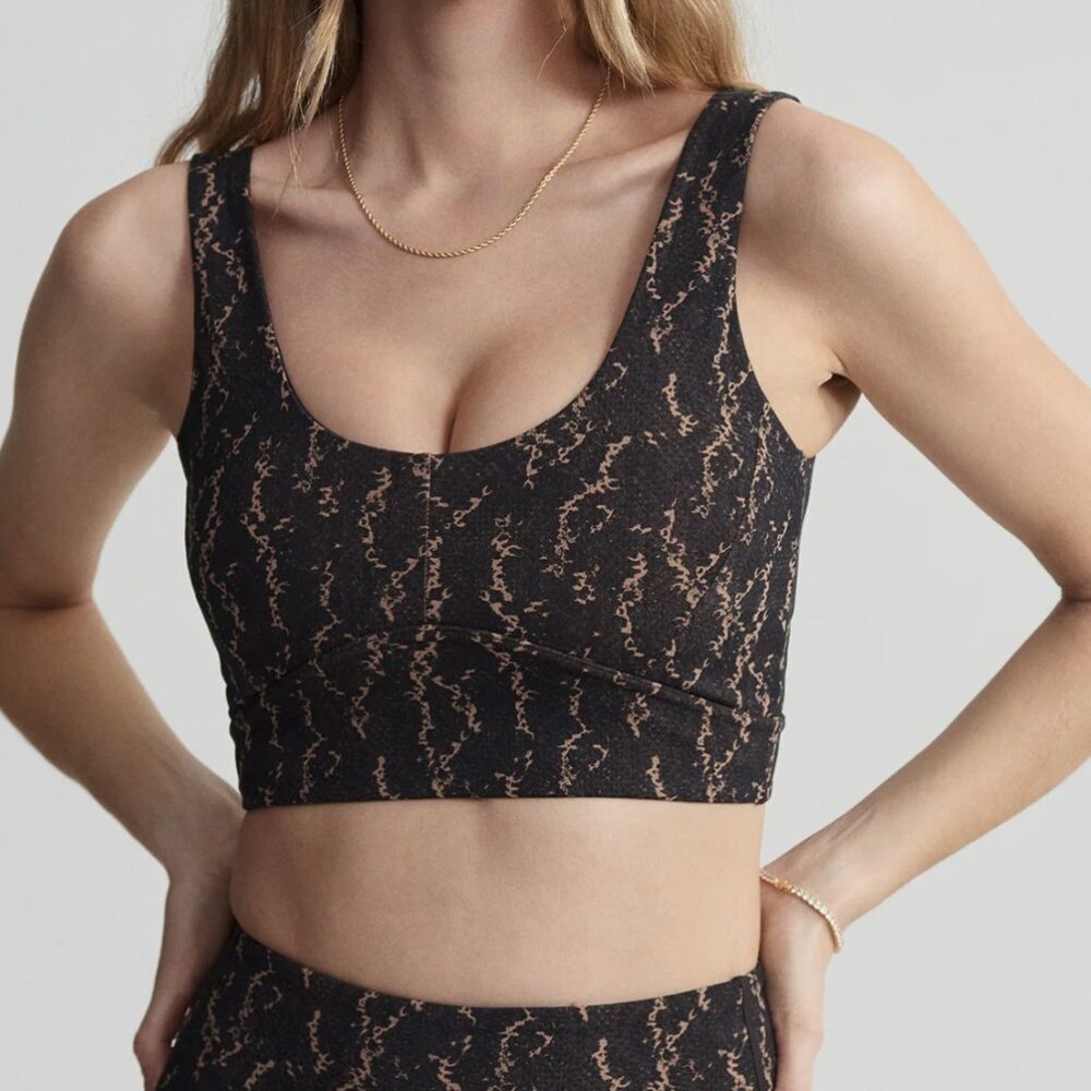 Varley Form Elise Bra - Carob Fragment